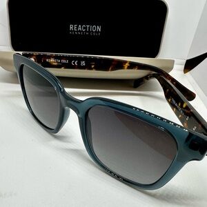 Kenneth Cole NY Blue Frame Tortoise Shell Sunglass. KC00039